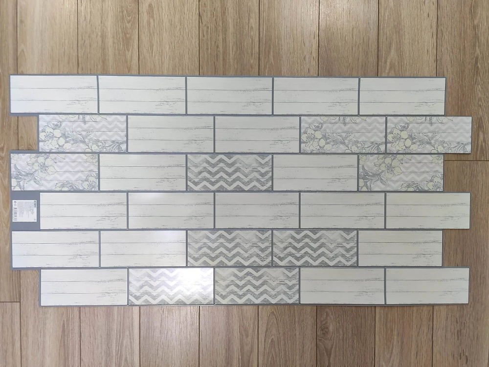 Пластиковая листовая ПВХ панель для стен Пластмаркет плитка Шебби Шик 960 * 485мм