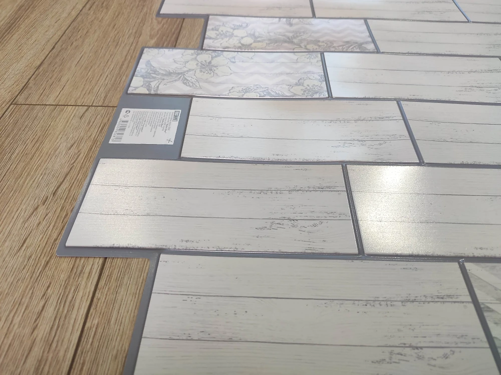 Пластиковая листовая ПВХ панель для стен Пластмаркет плитка Шебби Шик 960 * 485мм