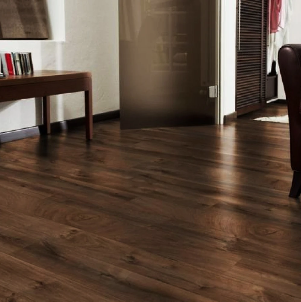 Самоклеющаяся виниловая плитка 914,4*152,4*1,5мм Темное дерево СВП-004