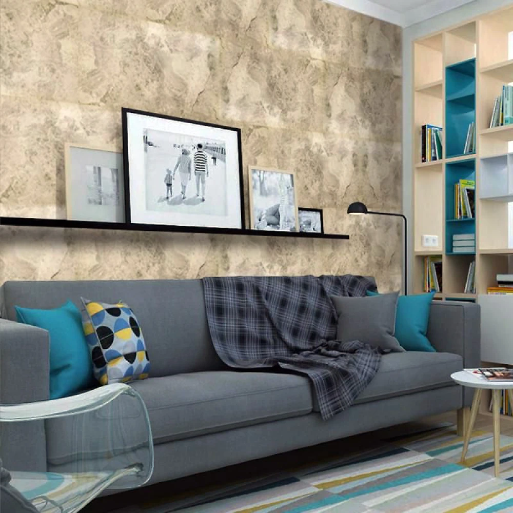 Самоклеюча вінілова плитка 600*300*1,5мм Мармур онікс СВП-100 мат