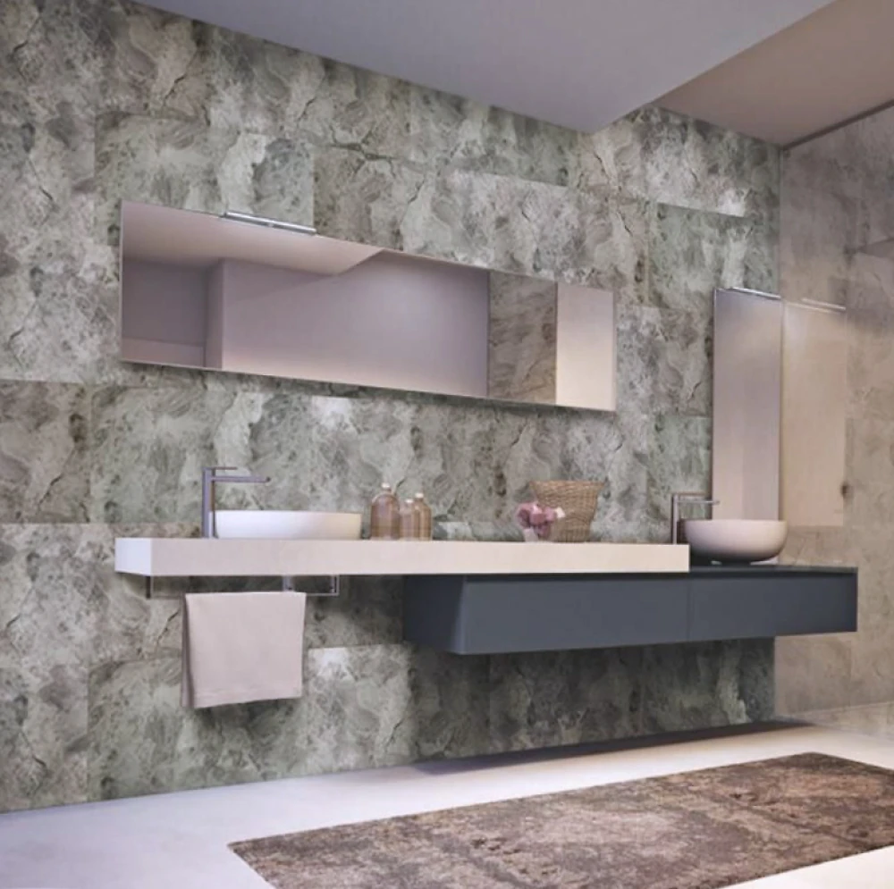 Самоклеюча вінілова плитка 600*300*1,5мм Мармур онікс СВП-100 мат