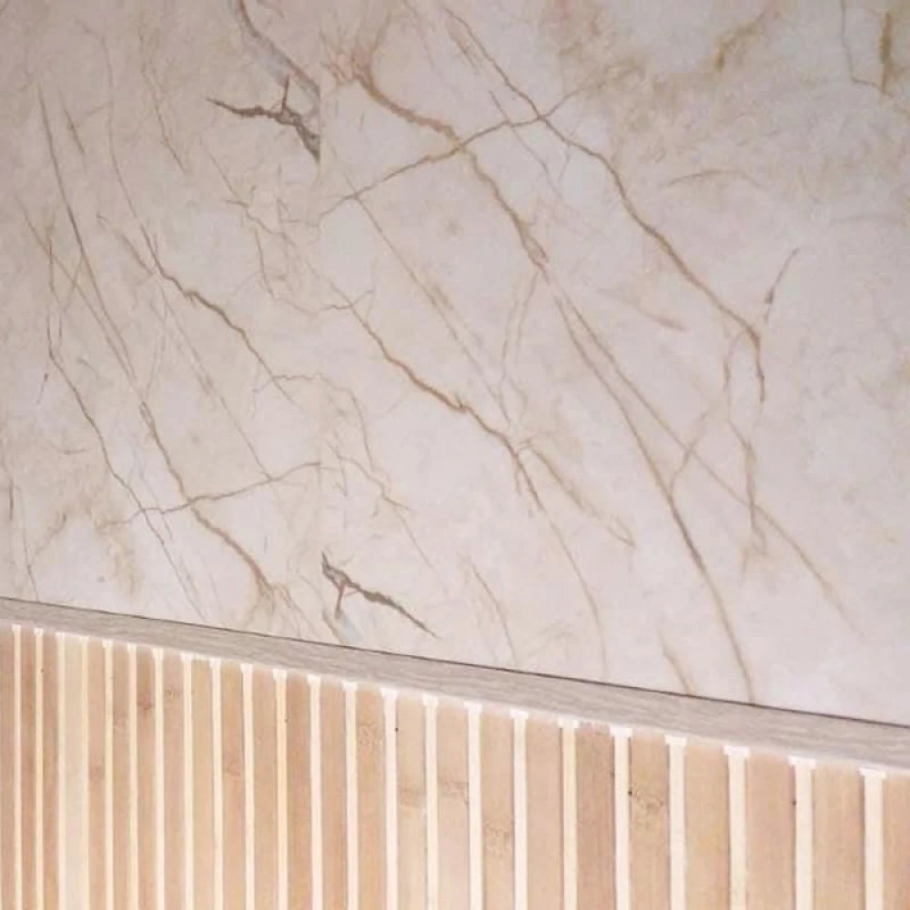 Самоклеющаяся виниловая плитка 600*300*1,5мм Мрамор благородный СВП-101 глянец