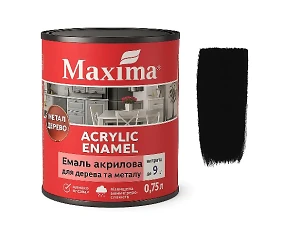 Эмаль акриловая Maxima 0,75 л (для дерева и металла) Ночное небо шелковисто-матовая
