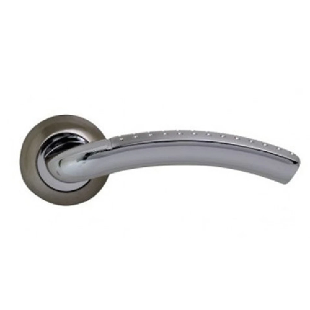 Ручка на розетці Comit Milla хром / матовий нікель