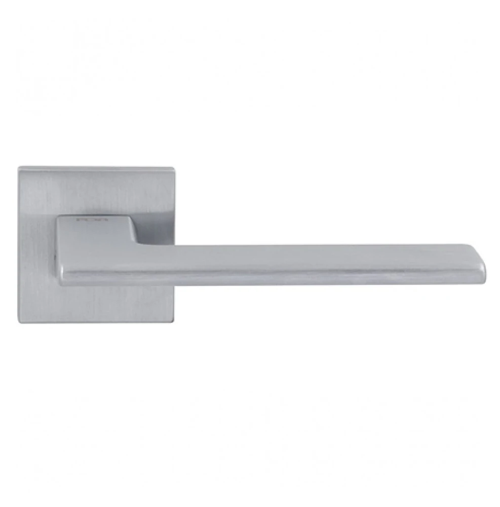 Ручка на розетте RDA Rock (розетта 6мм) брашированный матовый хром