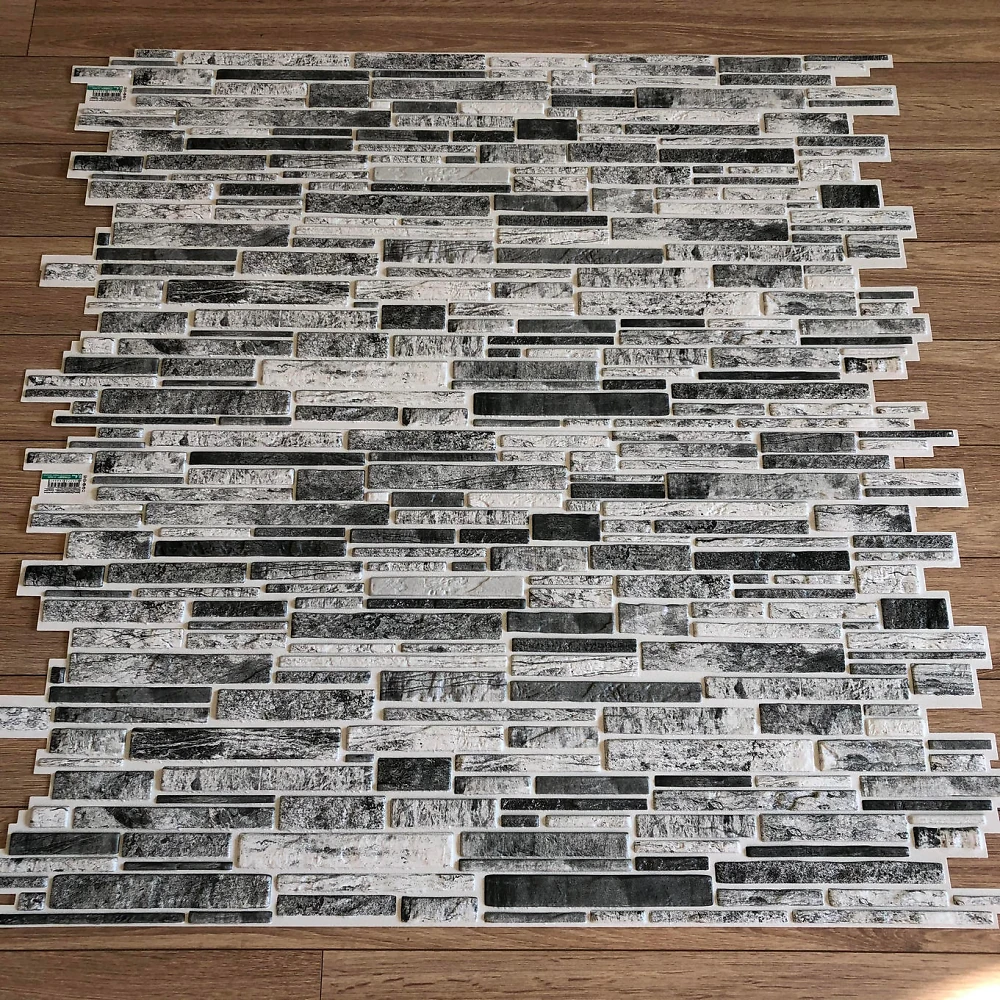 Пластиковая Панель Регул Пластушка черно-белая 977 * 496мм