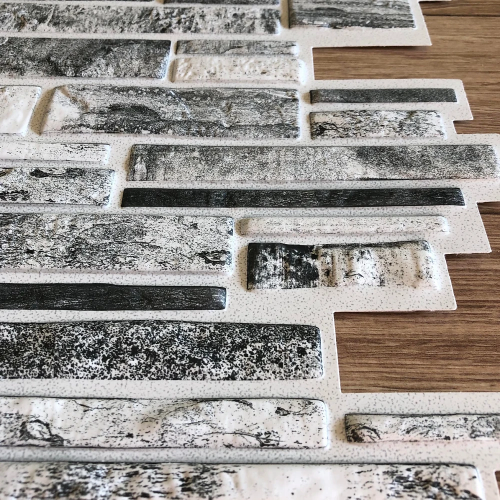 Пластиковая Панель Регул Пластушка черно-белая 977 * 496мм