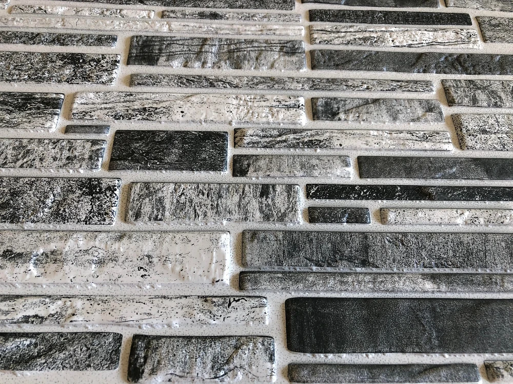 Пластиковая Панель Регул Пластушка черно-белая 977 * 496мм