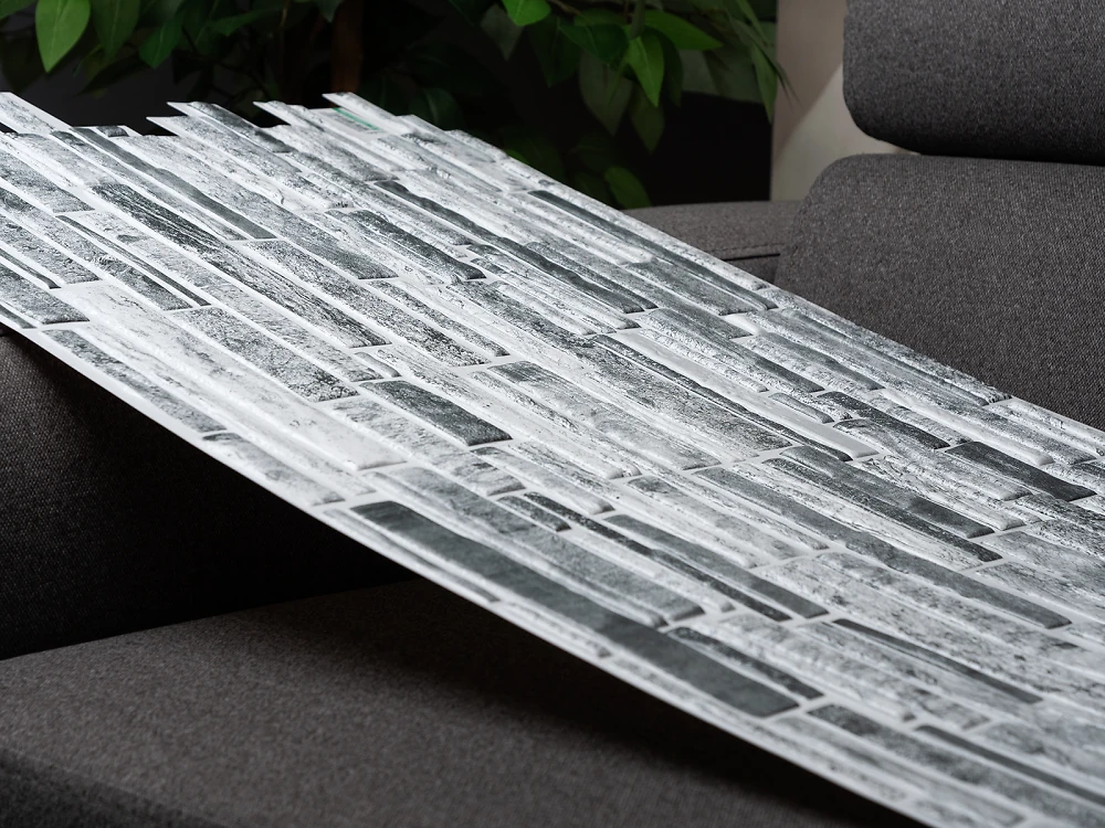 Пластиковая Панель Регул Пластушка черно-белая 977 * 496мм