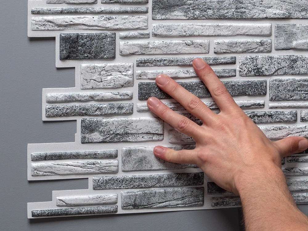 Пластиковая Панель Регул Пластушка черно-белая 977 * 496мм