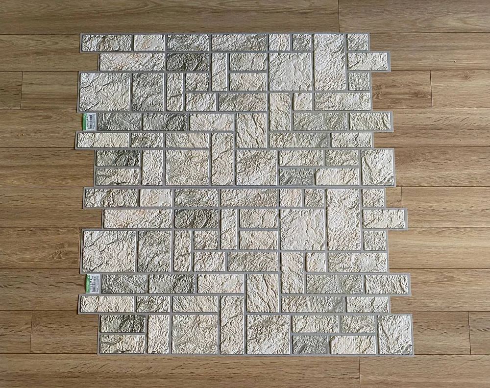 Пластиковая Панель Регул Камень Пиляный Серый 978 * 496мм