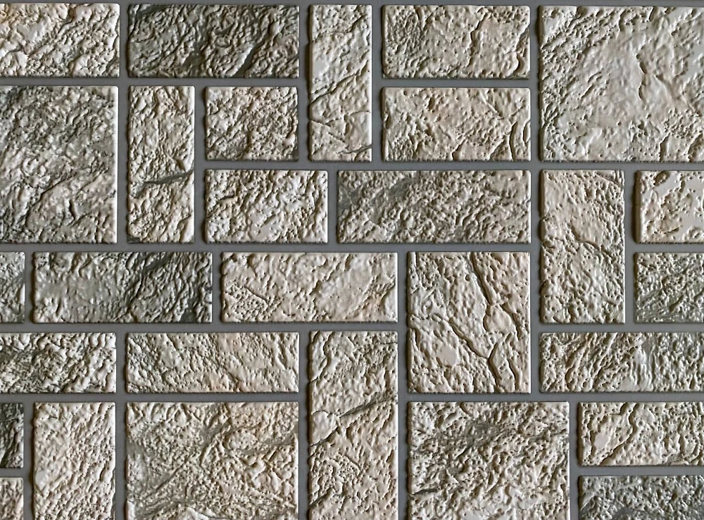 Пластиковая Панель Регул Камень Пиляный Серый 978 * 496мм