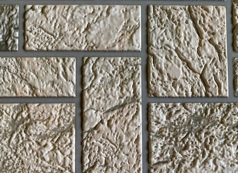 Пластиковая Панель Регул Камень Пиляный Серый 978 * 496мм