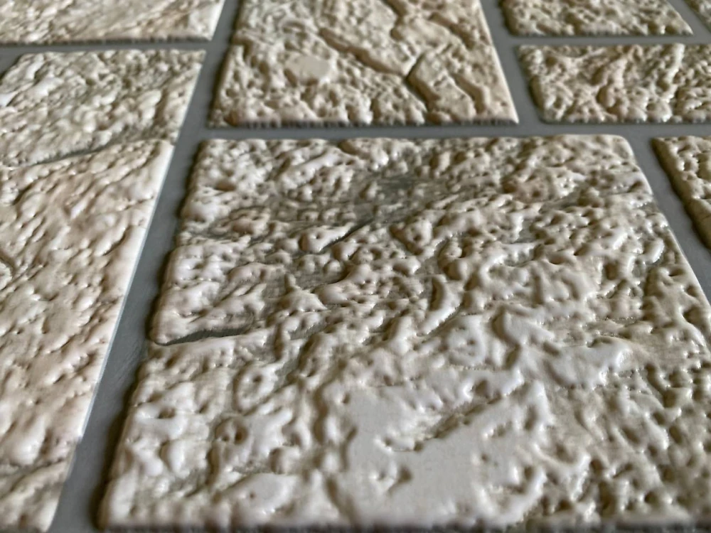 Пластиковая Панель Регул Камень Пиляный Серый 978 * 496мм