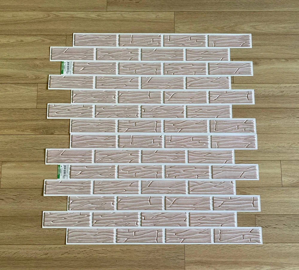 Пластикова Панель Регул Цегла Хвиля бежева 1025 * 495мм