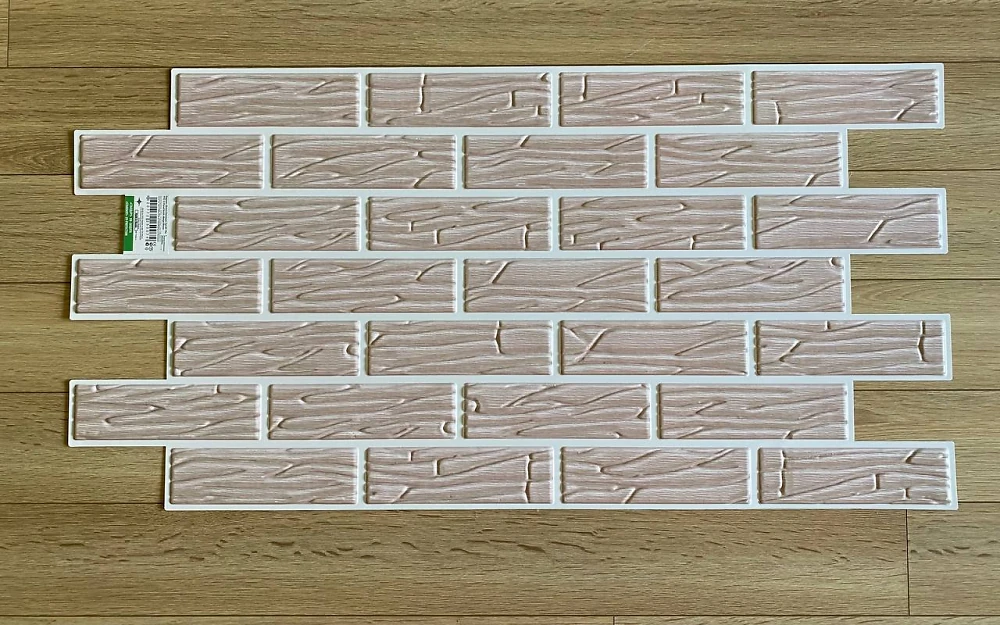 Пластикова Панель Регул Цегла Хвиля бежева 1025 * 495мм