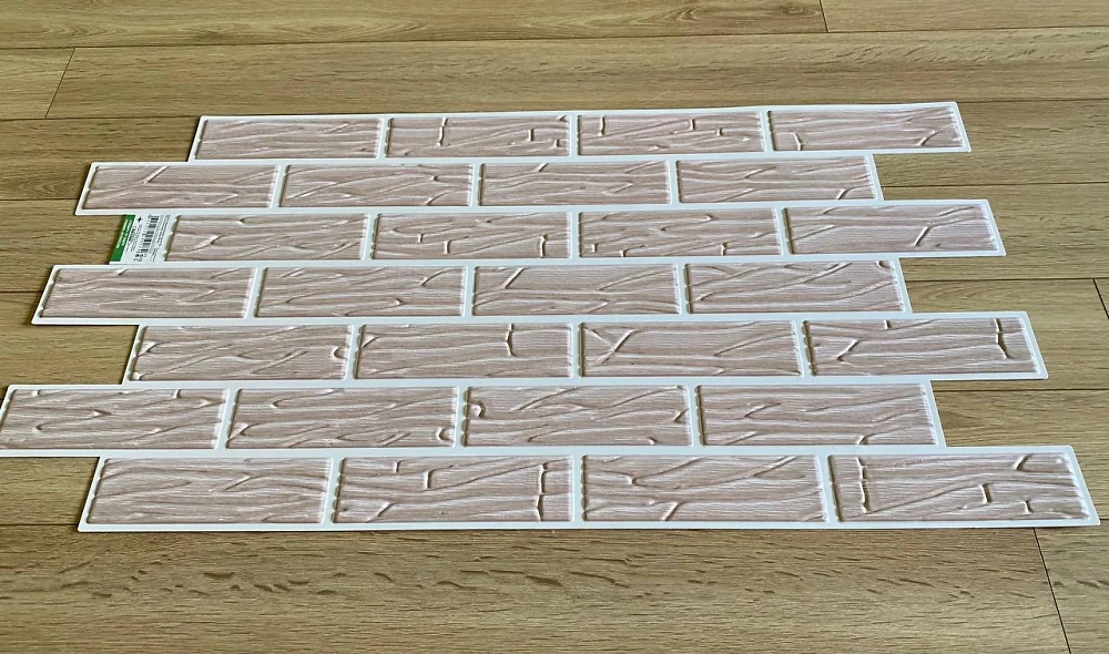 Пластикова Панель Регул Цегла Хвиля бежева 1025 * 495мм