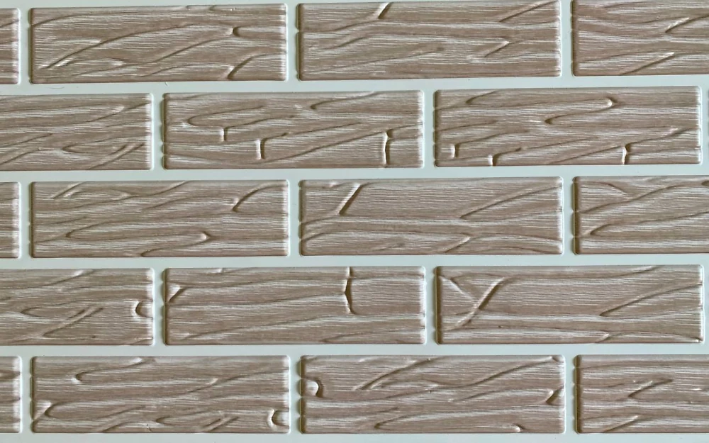 Пластикова Панель Регул Цегла Хвиля бежева 1025 * 495мм