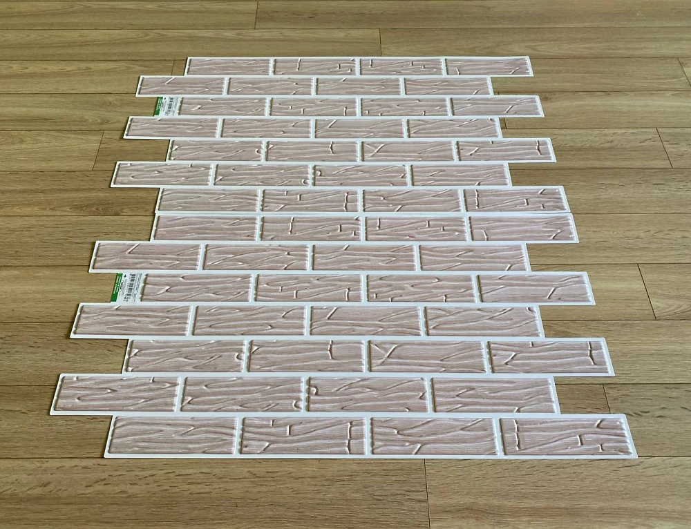 Пластикова Панель Регул Цегла Хвиля бежева 1025 * 495мм