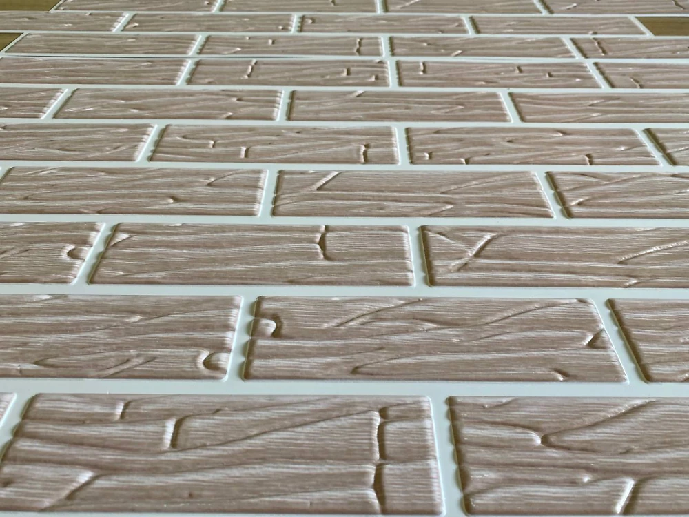 Пластикова Панель Регул Цегла Хвиля бежева 1025 * 495мм