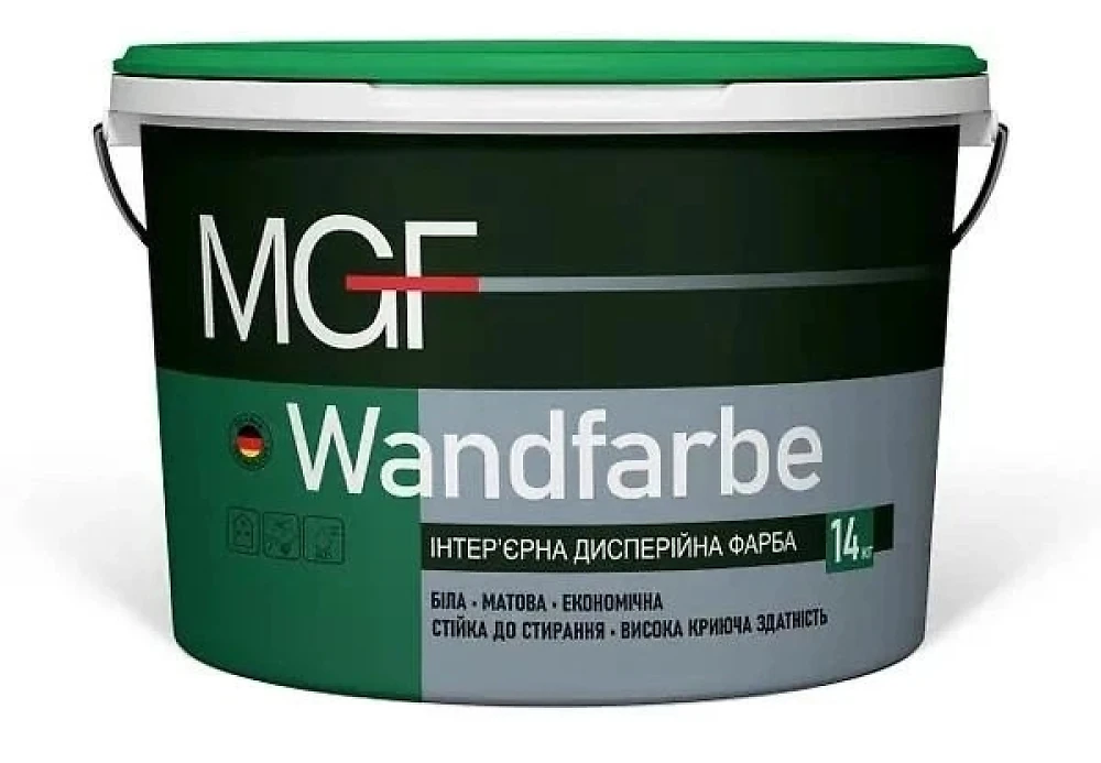 Фарба водно-дисперсійна MGF Wandfarbe M 1a 10л 14кг