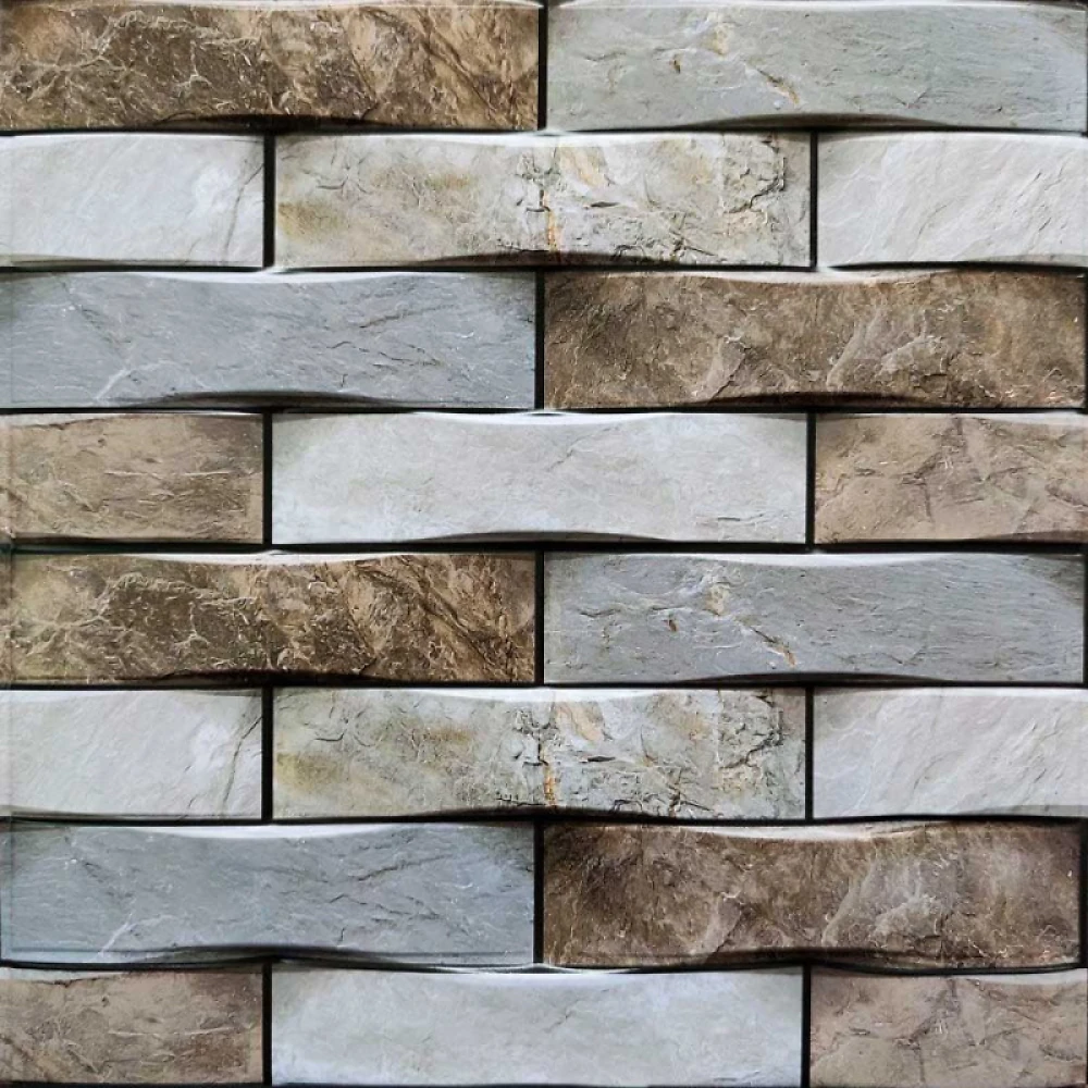 Самоклеюча декоративна ПВХ плитка 300 * 300 * 5 мм Цегла СПП-600