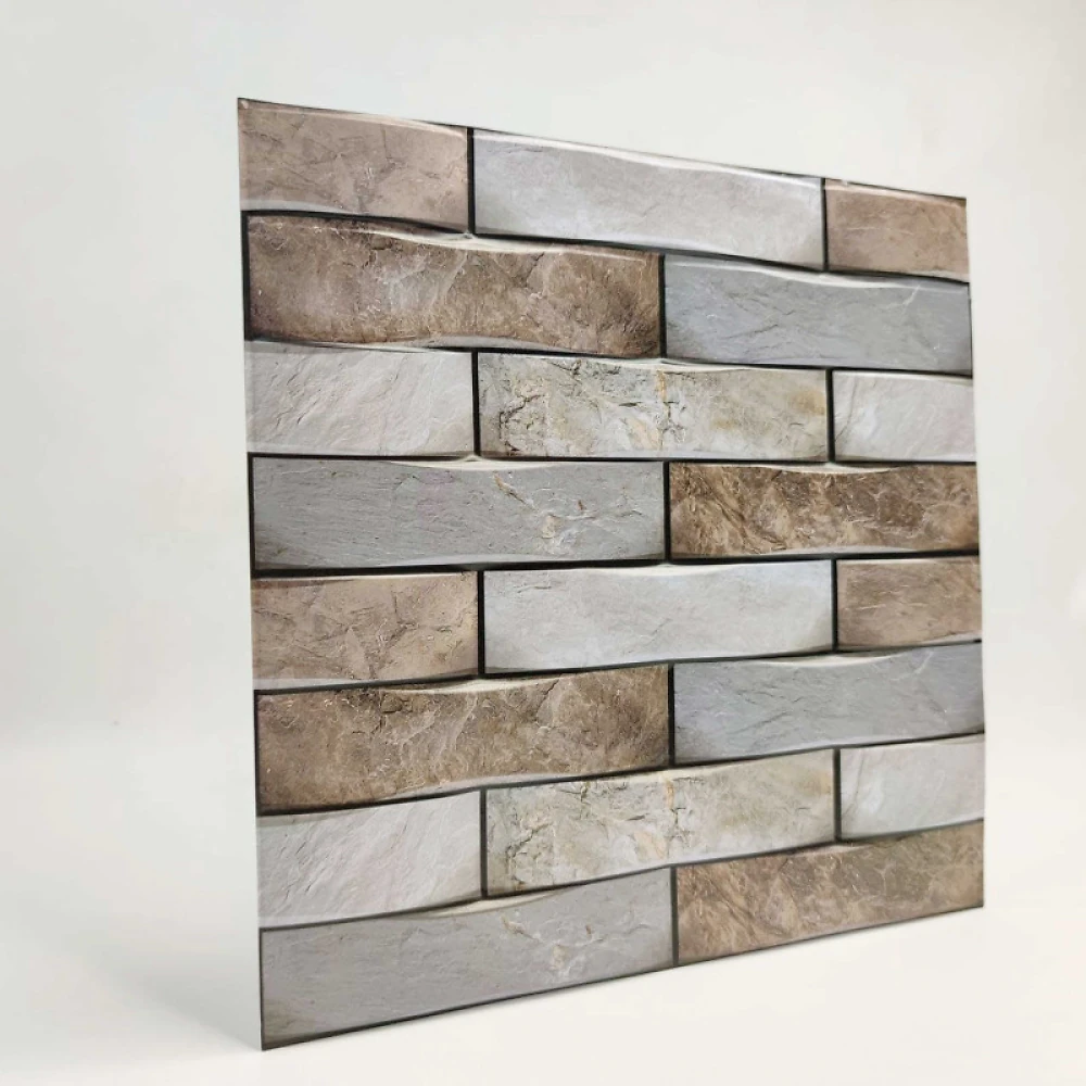 Самоклеюча декоративна ПВХ плитка 300 * 300 * 5 мм Цегла СПП-600