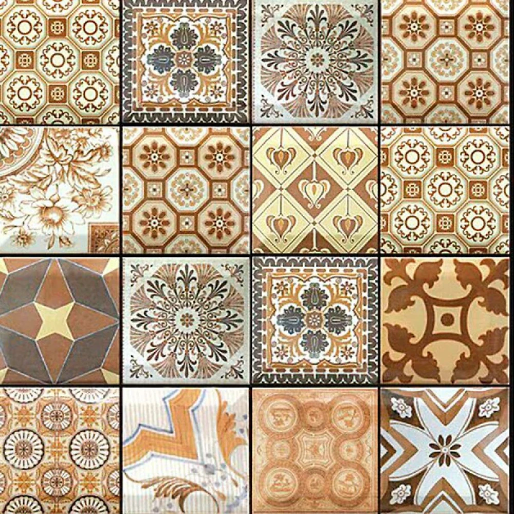 Самоклеющаяся декоративна ПВХ плитка 300 * 300 * 5 мм Квадраты СПП-604