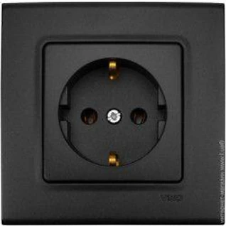 Viko Linnera чорна ніч Розетка 1-я з заземленням