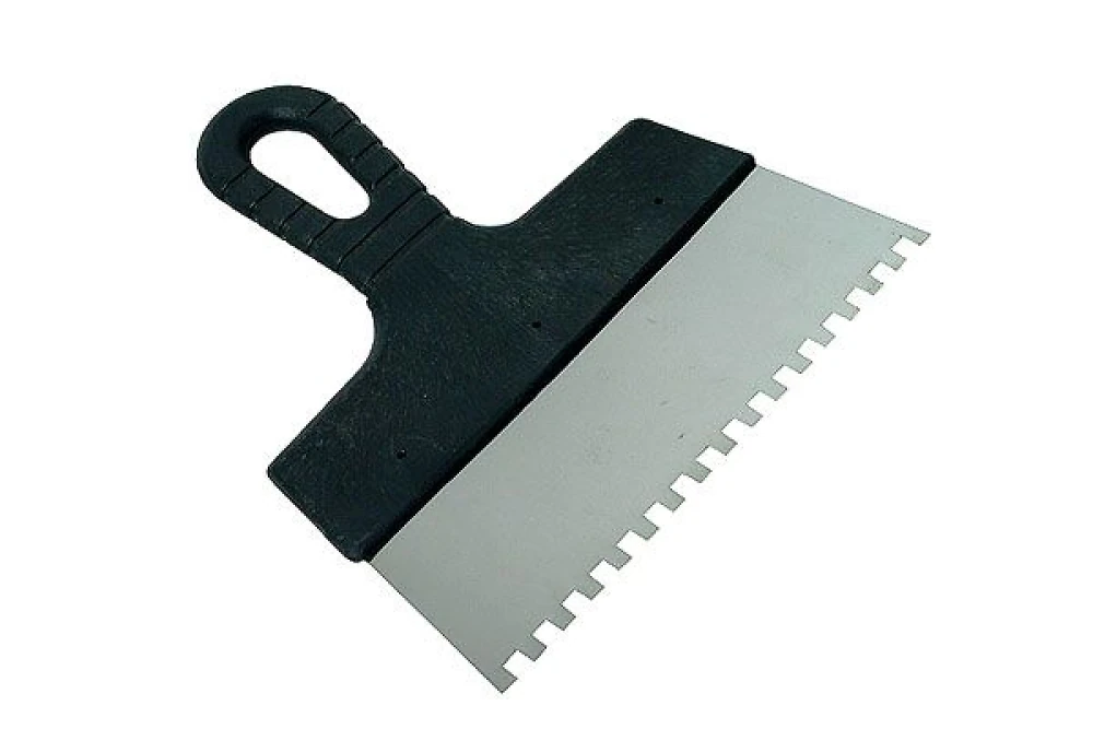 Шпатель зубчатый 200мм зуб  6*6мм  Favorit 05-18 или 05-433 или 05-443