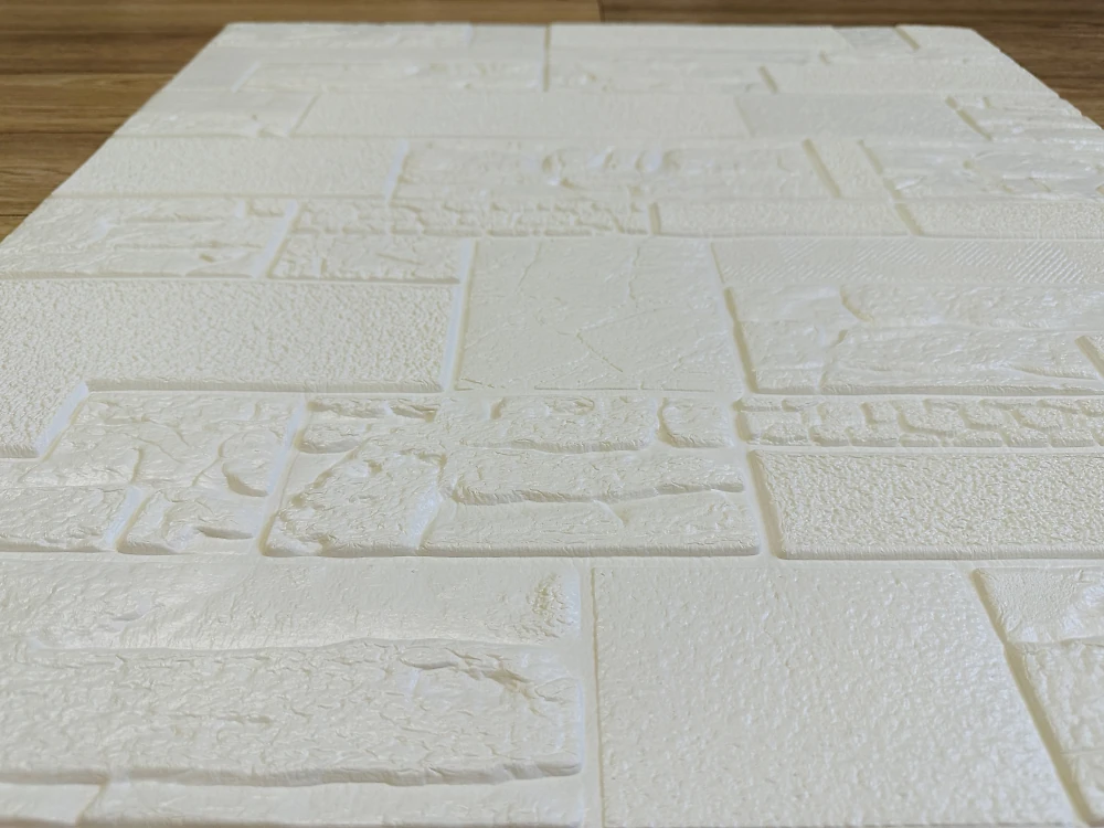Самоклеющаяся декоративная 3D панель Египет белый 700x700x5 мм 3281-5