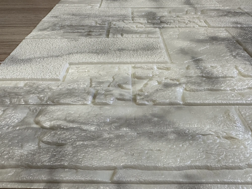 Самоклеюча декоративна 3D панель Єгипет мармур сірий 700x700x5 мм 3284-5