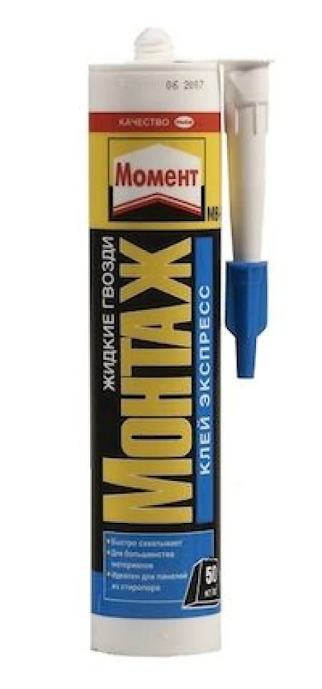 Клей Рідкі цвяхи універсальний Момент Монтаж 400 г білий