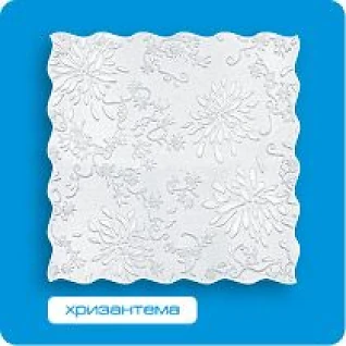 Стельова Плитка інжекційний безшовна Формат ХРИЗАНТЕМА біла