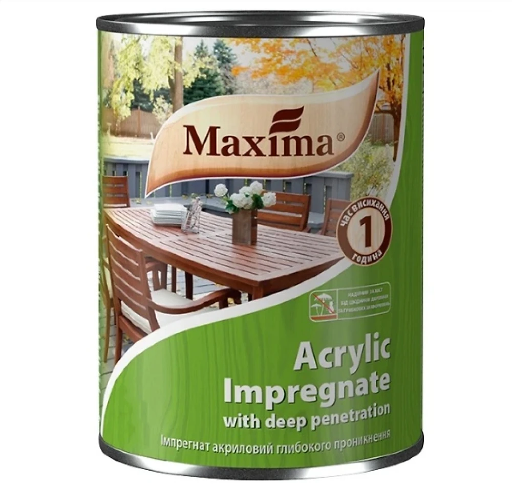 Импрегнат акриловый Белый Maxima 0,75л
