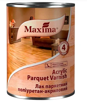 Лак паркетный полиуретан-акриловый матовый Maxima 2,5 л