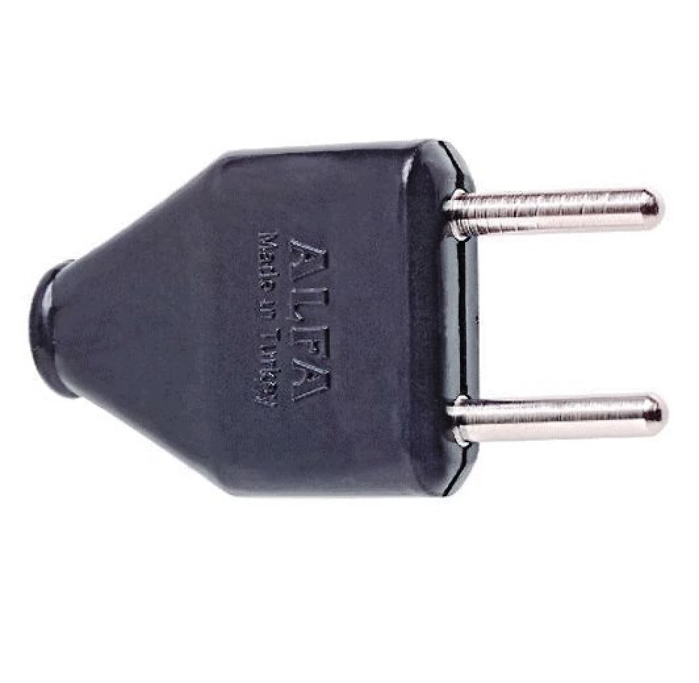 Вилка плоская черная Alfa