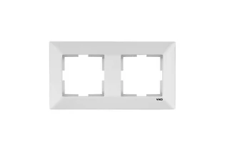 Viko Meridian білий Рамка 2-я горизонтальна