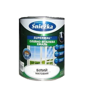 Эмаль МФ Sniezka Белая матовая  0,8 л