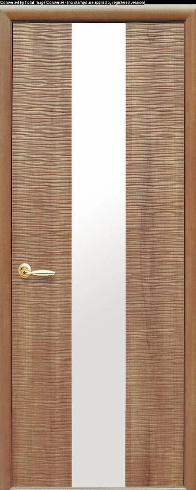 Дверь  Фортис золотая ольха Сахара 1 Z (с зеркалом) ПВХ DeLuxe Новый стиль