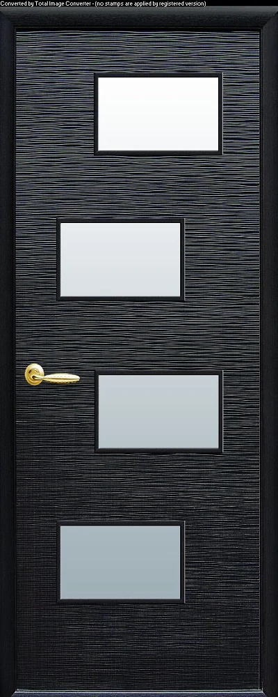 Дверь  Фортис венге Сахара 4 S (со стеклом сатин) ПВХ DeLuxe Новый стиль