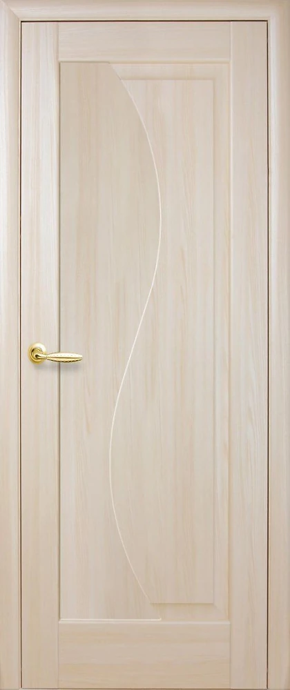 Двері  Маестра ясен Ескада (глуха) ПВХ DeLuxe Новий стиль