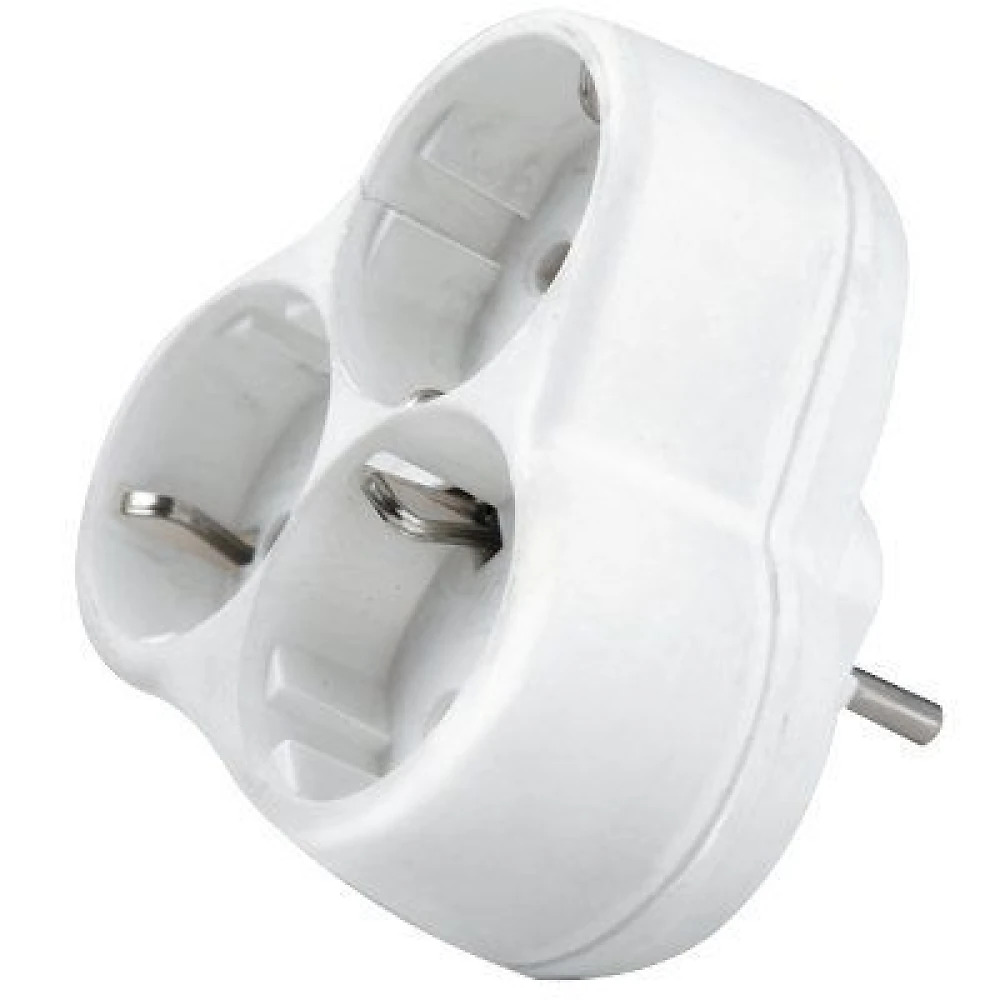 Тройник с заземлением     Viko