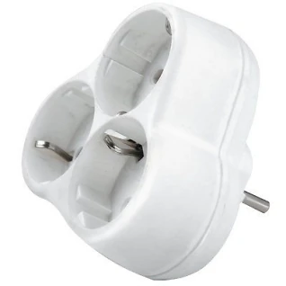 Тройник с заземлением     Viko