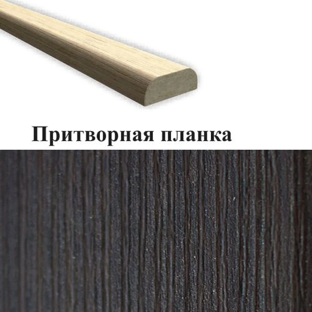 Притворная планка grey ПВХ DeLuxe МДФ 30х12х2070 (стоевая) Новый стиль