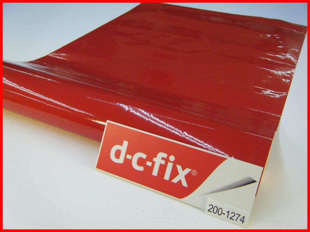 Самоклеющаяся пленка D-C-Fix 45см х 1м Df 200-1274 (Красный глянец)