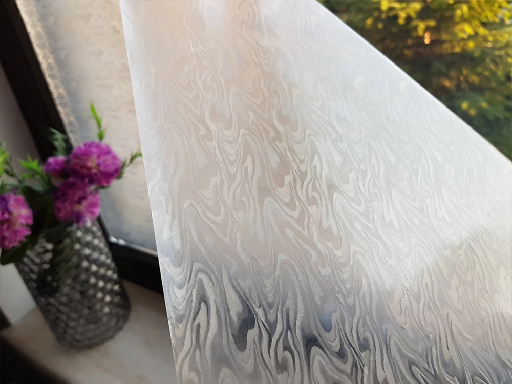 Самоклеюча плівка D-C-Fix 67,5см х 1м Df 200-8128 (Вітраж сіра димка)