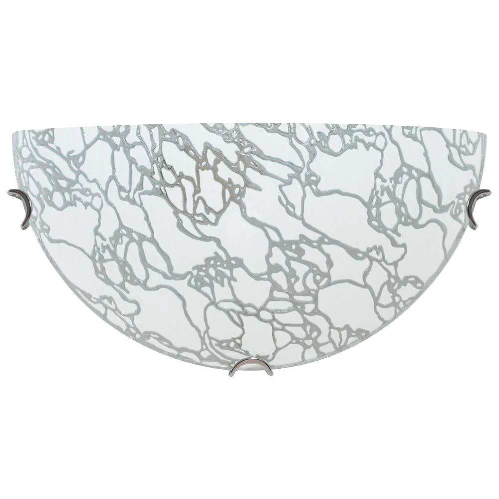 Светильник стеклянный НББ Модерн 1*60Вт Е27 1/2 белый (24191)