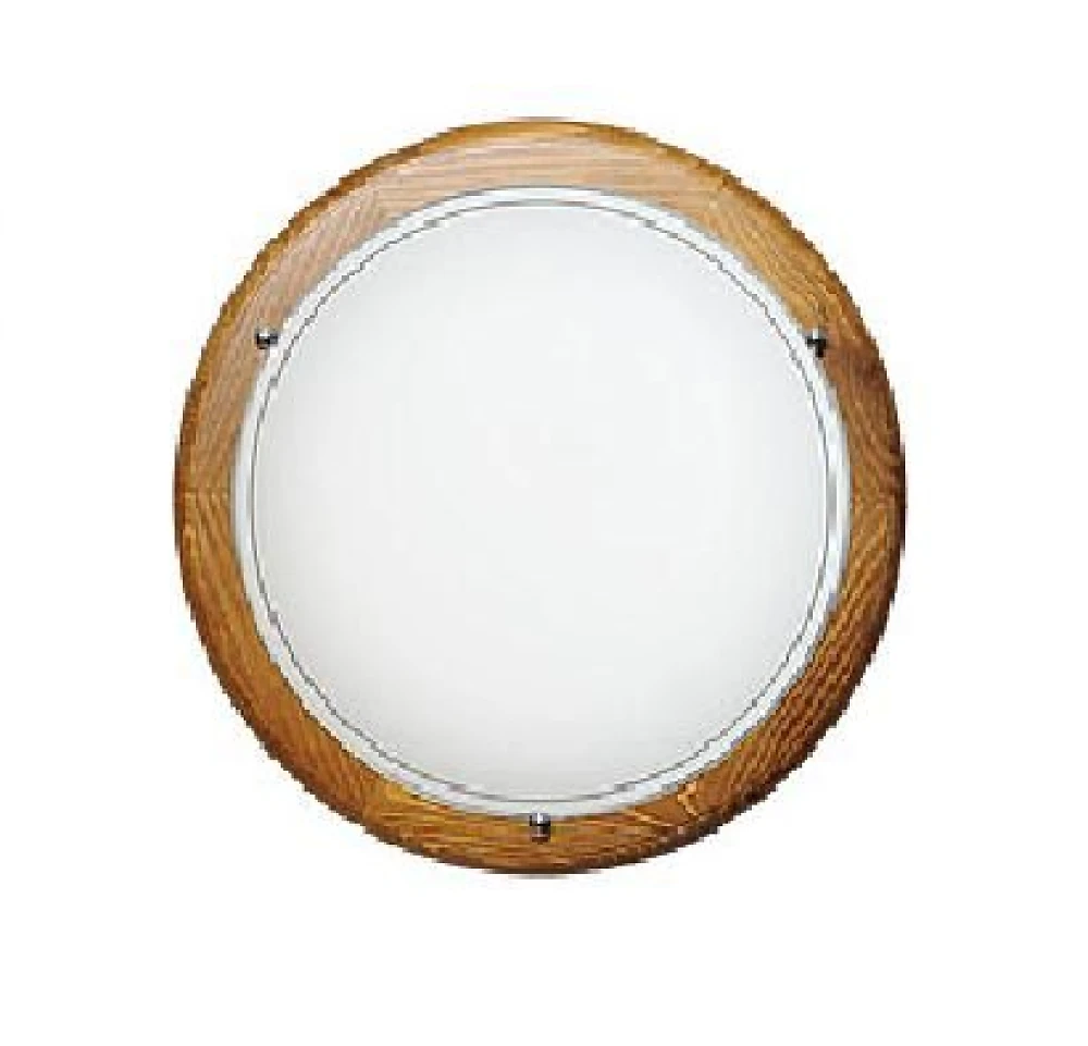 Світильник скляний НББ Каліпсо 2 * 60Вт Е27 d = 360мм дуб (27750)