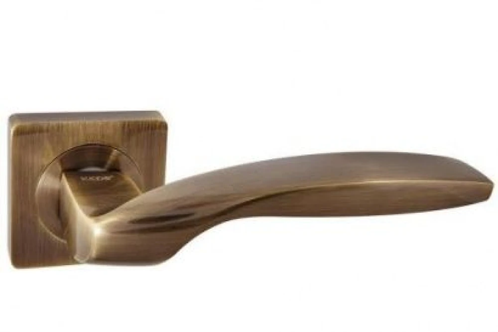 Ручка на розетці KEDR R08.045-AL-AB квадрат (колір антична бронза)